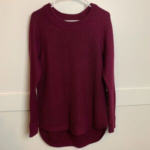 RDI Maroon Hi-Low Pullover Crewneck Sweater